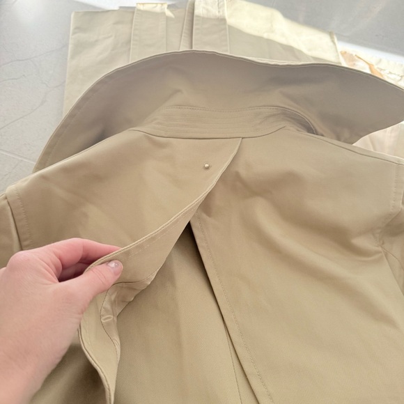 Cuyana Original Classic Belted Khaki Trench Coat Sz S / M Made in Italy - Picture 6 of 14